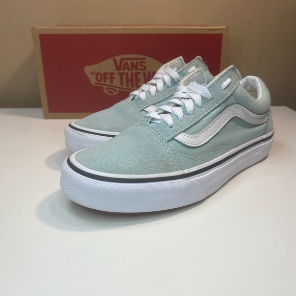 🔥 VANS OFF THE WALL LIGHT BLUE LOW SKATE SHOES WOMENS SIZE 5 MENS SIZE 3.5 - Picture 3 of 12